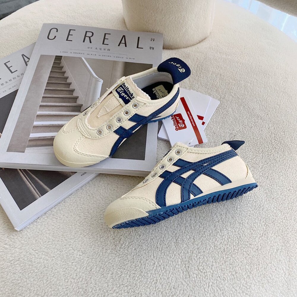 Onitsuka Tiger by Asics Canvas Slip-On Sneakers for Kids
